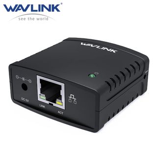 Wavlink USB 2.0 LRP Print Server Share a LAN Ethernet Networking Printers Power Adapter USB HUB 100Mbps Network Print Server US64217837342081110