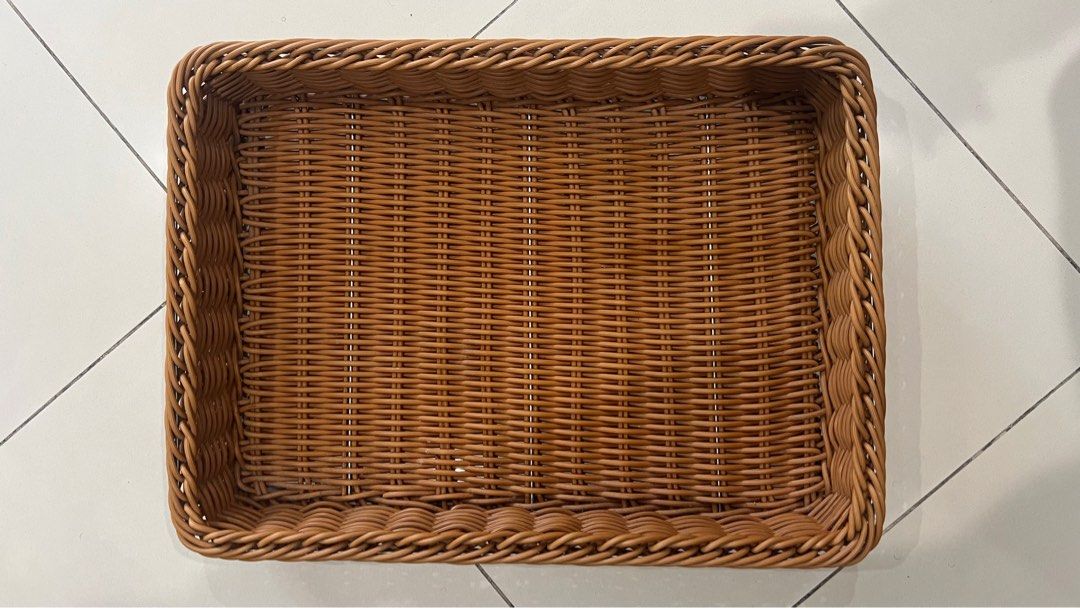 Woven Rectangular Basket (Category: Storage Boxes & Baskets) located in Kuala Lumpur. Submitted by dkxxl (Listing ID 1395435973, Image 1). Description: Good as new .