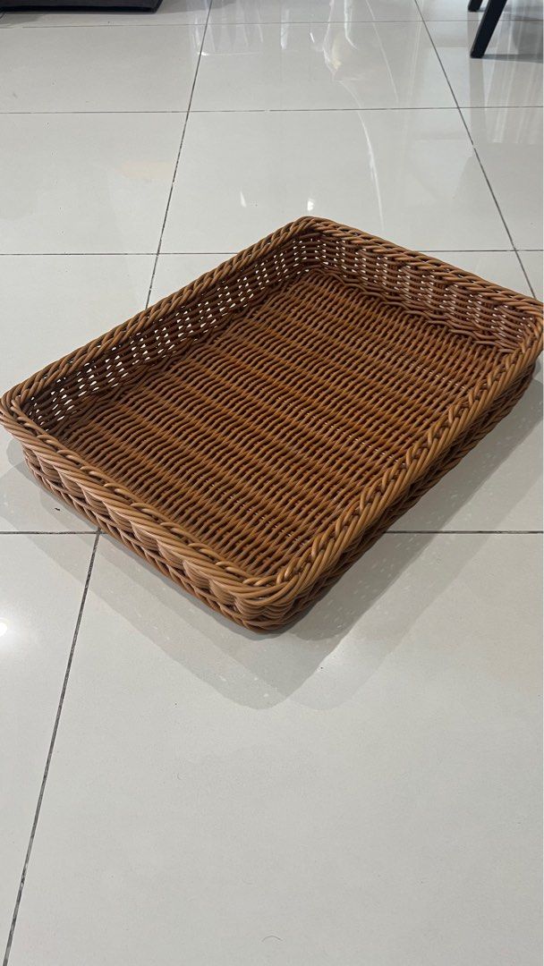 Woven Rectangular Basket (Category: Storage Boxes & Baskets) located in Kuala Lumpur. Submitted by dkxxl (Listing ID 1395435973, Image 2). Description: Good as new .