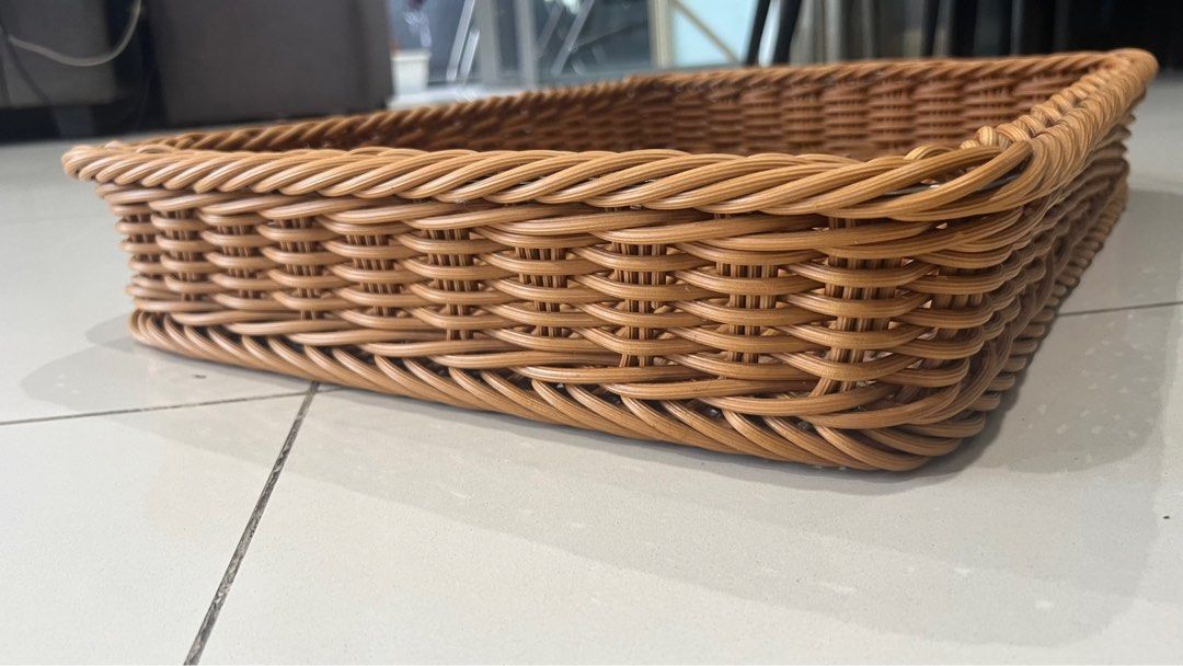 Woven Rectangular Basket (Category: Storage Boxes & Baskets) located in Kuala Lumpur. Submitted by dkxxl (Listing ID 1395435973, Image 3). Description: Good as new .