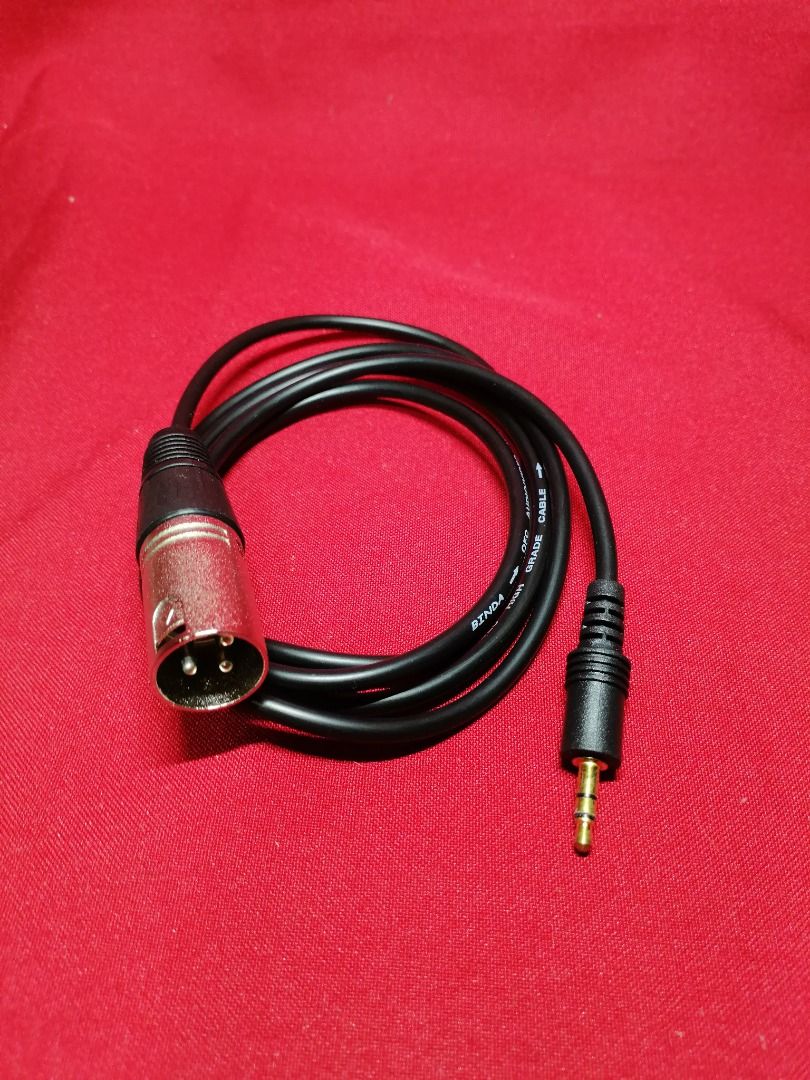XLR to 3.5mm Audio Cable (Category: Other Audio Equipment) located in Quezon City. Submitted by newwhale.f1c027 (Listing ID 1395349971, Image 1). Description: P350 XLR male to 3.5mm jack audio cable Brandnew pick up Lagro fairview Q.C. or via delivery lalamove rider po. Delivery fee sagot po ni buyer.. Pwed din kayo ang mag book ng rider..fb page BSA online store - Black XLR to 3.5mm audio cable - Coiled design for convenience - audio equipment -