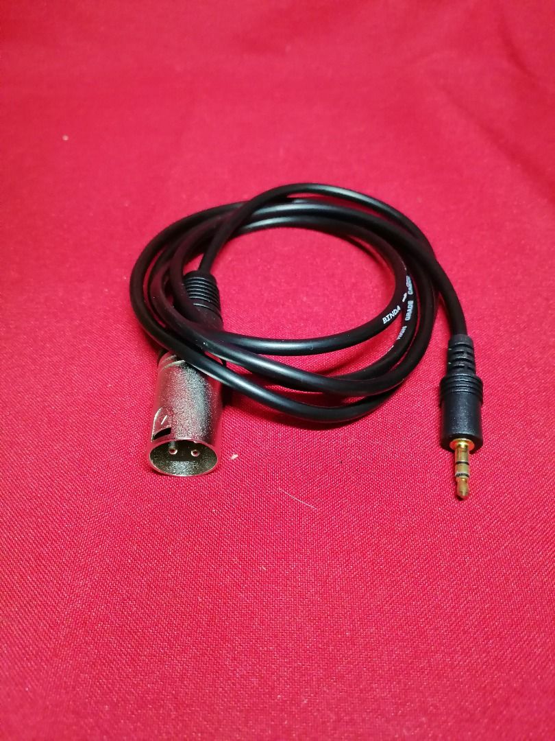 XLR to 3.5mm Audio Cable (Category: Other Audio Equipment) located in Quezon City. Submitted by newwhale.f1c027 (Listing ID 1395349971, Image 2). Description: P350 XLR male to 3.5mm jack audio cable Brandnew pick up Lagro fairview Q.C. or via delivery lalamove rider po. Delivery fee sagot po ni buyer.. Pwed din kayo ang mag book ng rider..fb page BSA online store - Black XLR to 3.5mm audio cable - Coiled design for convenience - audio equipment -