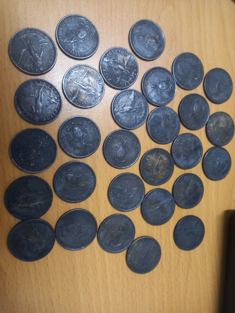 50 Cents USPI Silver Coins (Category: Currency) located in Manila. Submitted by renebsat52117 (Listing ID 1390485414, Image 3). Description: 29 pcs burned Damage 50 Cents Silver Coins.
