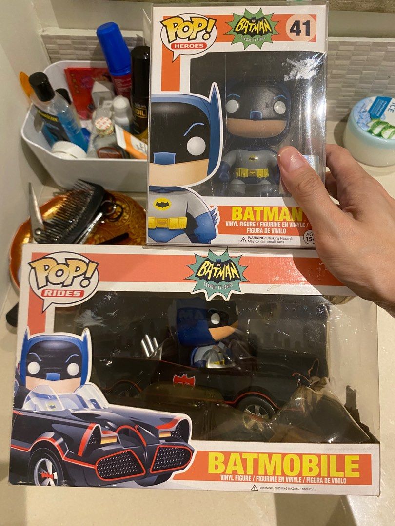 Batman TV Series Funko Pop (Category: Vehicle & Diecast Models) located in Paranaque City. Submitted by redxiii__ (Listing ID 1390591228, Image 1). Description: Batman 1200 Batmobile SOLD NOOB only displayed.
