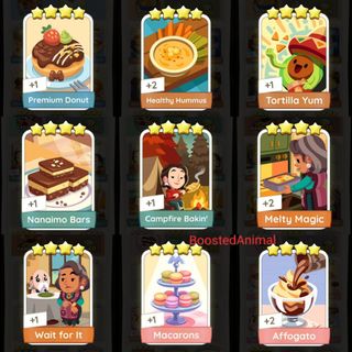 Adesivi 5-6 Stelle Per Album Bon Appetit MONO_POLY, Tutti I Personaggi, Edizione 2024