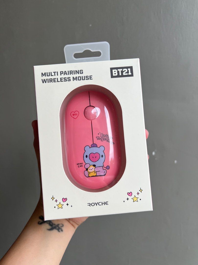 BT21 Mang Multi Pairing Wireless Mouse (Category: Mouse & Mousepads) located in Las Pinas. Submitted by bomnalshop.ph (Listing ID 1390442540, Image 1). Description: Kindly check Bomnal Shop PH (bomnalshop.ph on Instagram) for proofs MOP: BPI / Gcash / Maya MOD: GGX / J&T / SDD via Lalamove or Grab Loc: Las Piñas City DM for inquiries :).