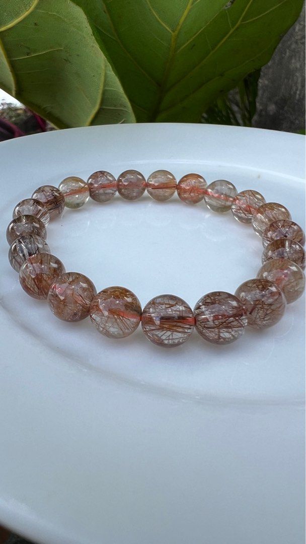 Copper Rutile (Category: Bracelets) located in Pasay City. Submitted by michell8 (Listing ID 1354721463, Image 3). Description: With certificate and box. Bead size 9mm Copper Rutile is an enchanting gem of accelerated manifestation, healing and cleansing. A powerful generator of healing, Copper Rutile helps rid the body of stagnant, negative energy and illness. It creates an electric current throughout the body to release pain and blockages from 