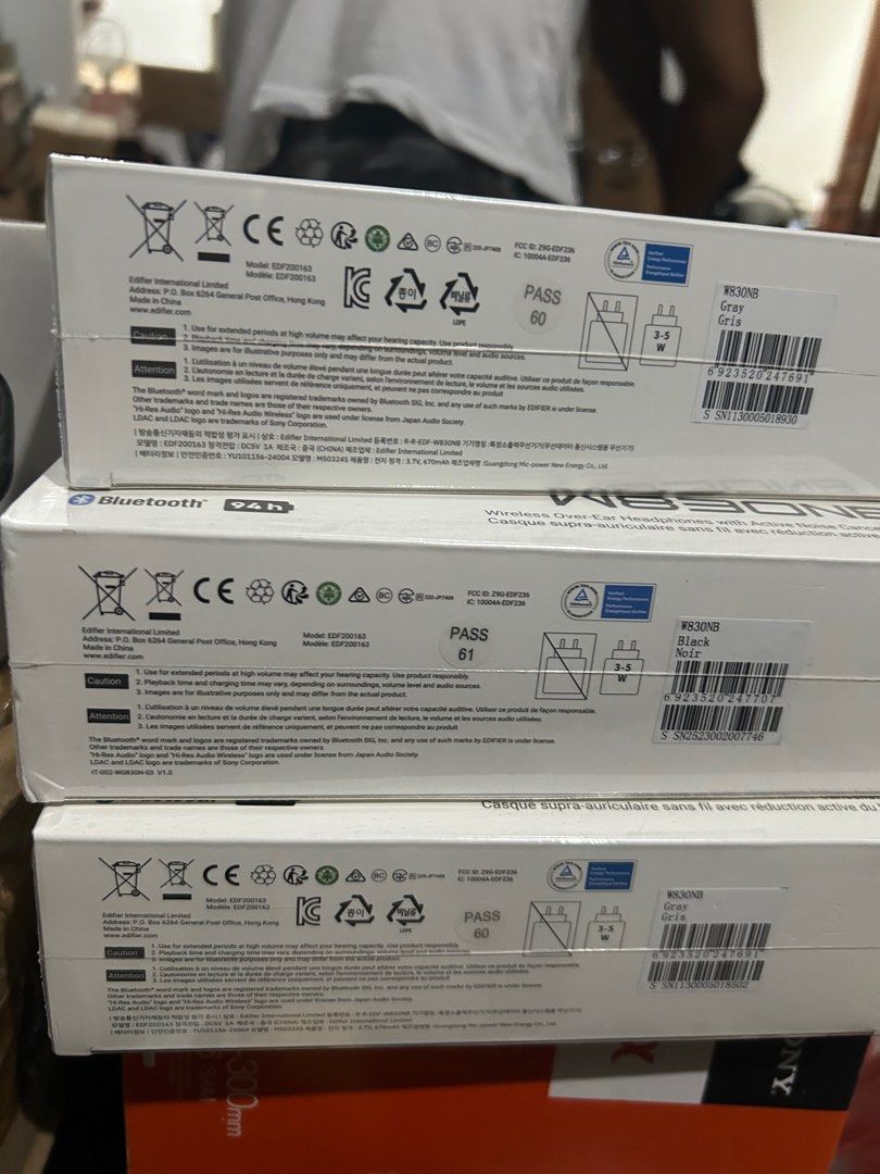 Edifier w830nb bnew sealed (Category: Headphones & Headsets) located in Taguig. Submitted by albaeshoponlinestore (Listing ID 1390575009, Image 2). Description: 2500 each Black 3 avail Pick up taguig .