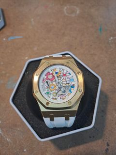 HUBSTORE CASIO G-Shock GSHOCK 卡西歐八角行針 皇家橡樹 農家橡樹 Casioak GA2100 GA-2100 GA-2100-1 GA-2100-1A GA-2100-1A1 金殼白色錶帶 200米防水 村上隆花有現貨64204302911491110
