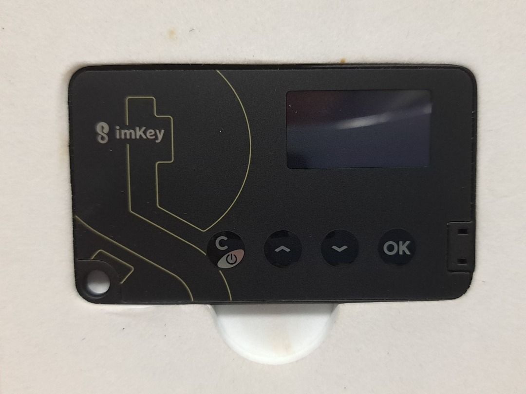 Imkey Pro 硬件錢包加密貨幣硬件錢包冷錢包, 哩哩扣扣, 其他在旋轉拍賣
