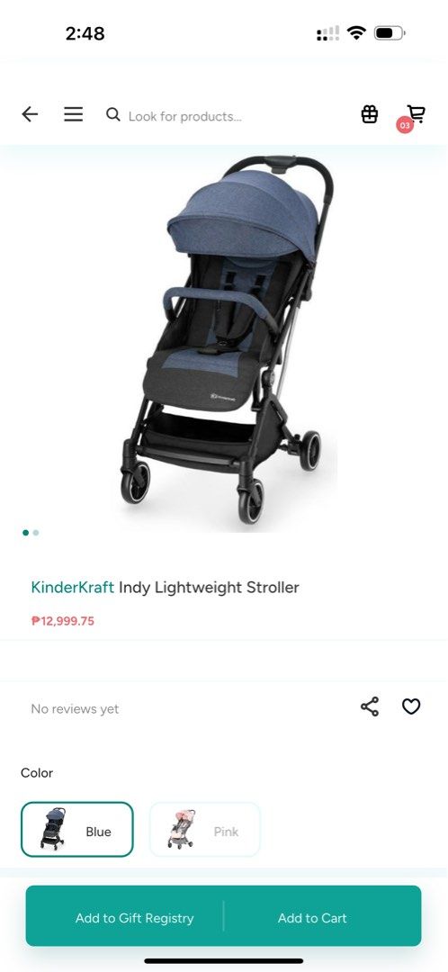 Kinderkraft Indy Stroller Brand New (Category: Strollers) located in Quezon City. Submitted by jeh2024 (Listing ID 1390525468, Image 2). Description: 10k na lang bought this at 12k decided to bought different stroller again .