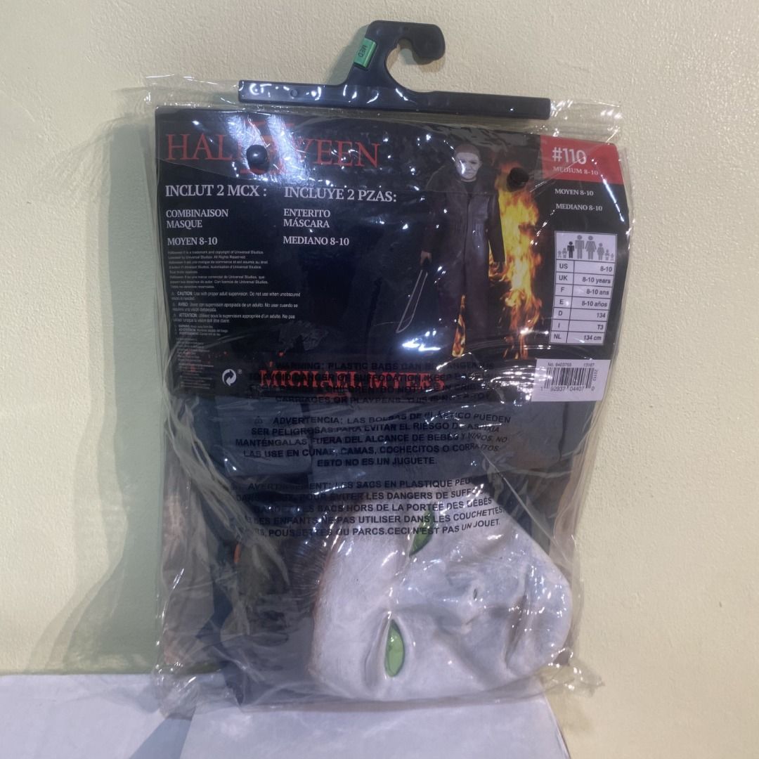 Michael Myers Halloween Set Costume (Category: Babies & Kids Fashion) located in Quezon City. Submitted by jacko_18 (Listing ID 1390598913, Image 2). Description: 💯 FRESH AND BOUGHT FROM US, AUTHENTIC! 💯 GOOD AS NEW! 💯 PM ME FOR MORE DETAILS!.