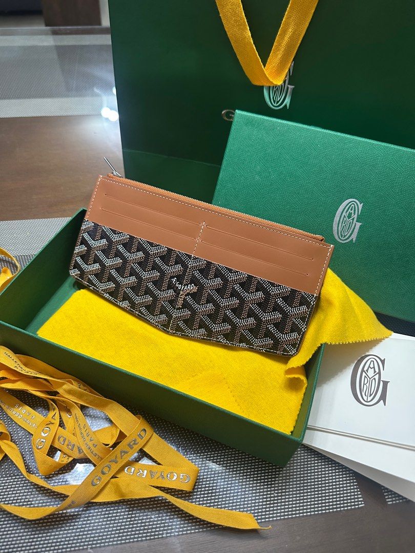 RUSH New Authentic Goyard Insert Louise Black Tan (Category: Luxury Bags & Wallets) located in Quezon City. Submitted by aprillovestoshop (Listing ID 1390589119, Image 2). Description: SALE! New unused! Authentic Goyard Insert Louise in black/tan. Comes with paperbag, box, felt cloth, booklets. Bought 2025. Bills can fit, with lots of card slots! Front and back. Perfect gift idea! Selling low!.