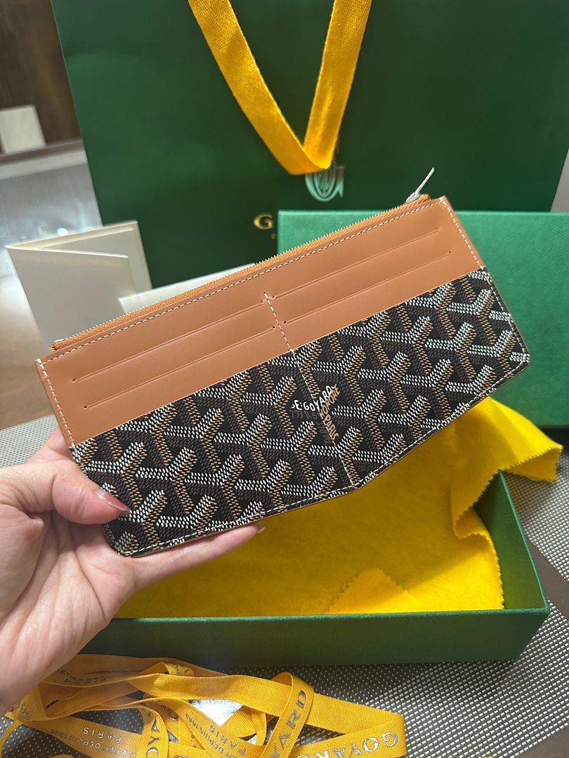RUSH New Authentic Goyard Insert Louise Black Tan (Category: Luxury Bags & Wallets) located in Quezon City. Submitted by aprillovestoshop (Listing ID 1390589119, Image 3). Description: SALE! New unused! Authentic Goyard Insert Louise in black/tan. Comes with paperbag, box, felt cloth, booklets. Bought 2025. Bills can fit, with lots of card slots! Front and back. Perfect gift idea! Selling low!.