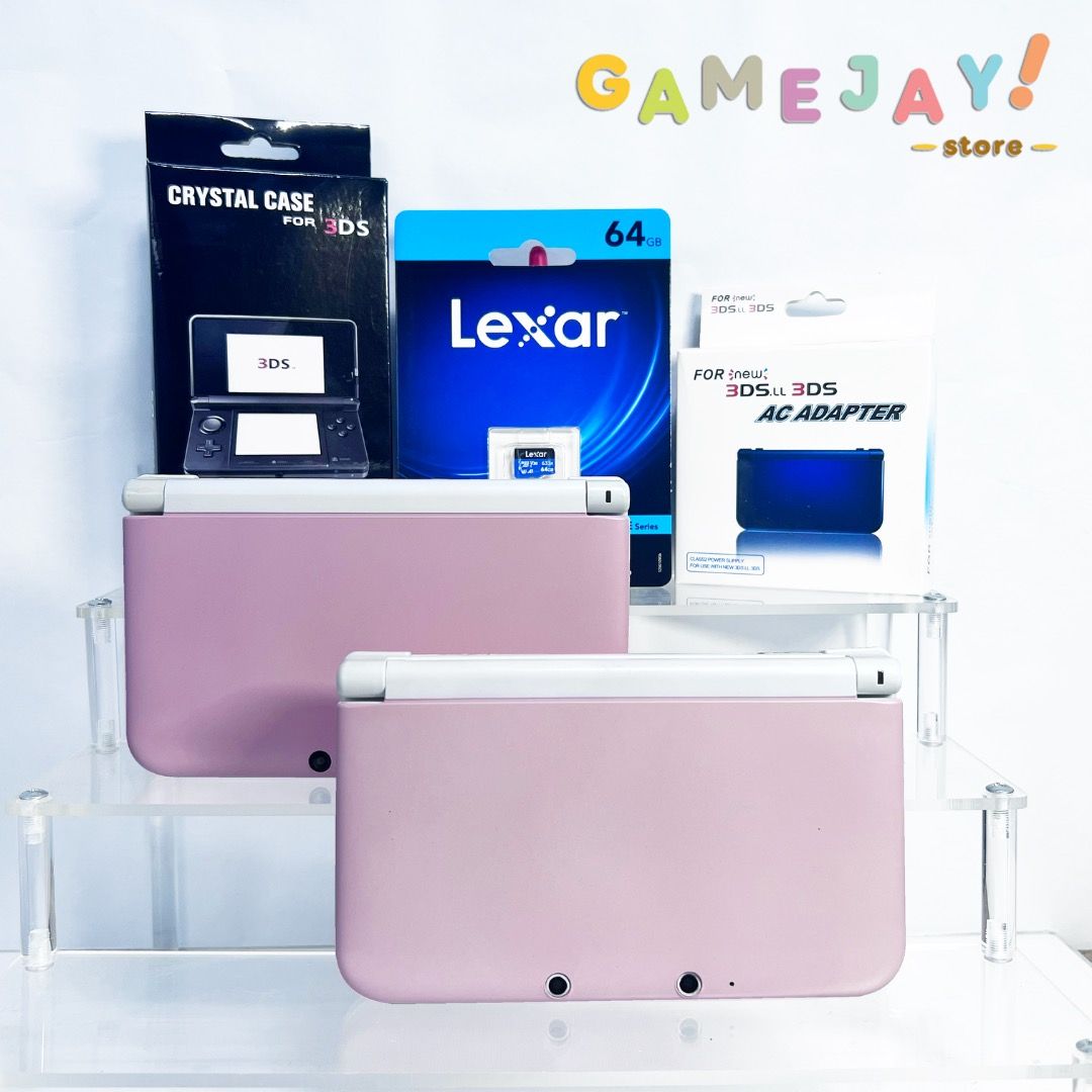 Nintendo 3DS XL Pink (Category: Nintendo) located in Manila. Submitted by gamejaystore (Listing ID 1390461902, Image 1). Description: LIMITED STOCKS! Units are all in good condition, few hairline scratches but presentable. Buttons, triggers, camera working. Inclusions: - Nintendo 3DS XL - Pink - Charger - 32GB SD Card (Authentic) - Crystal Case - Screen protector - Stylus - Memory card adapter Location: Manila Available for shipping. Meetup Locat