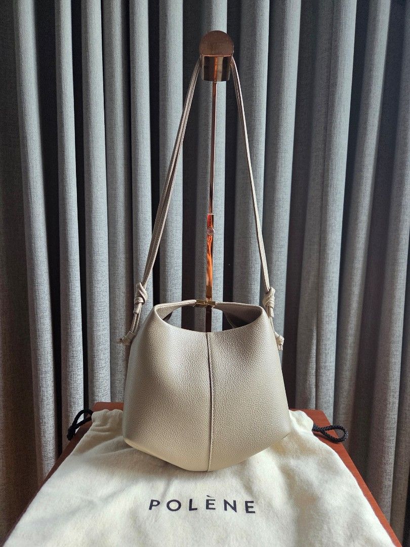 PL Polene Beri Taupe (Category: Luxury Bags & Wallets) located in Quezon City. Submitted by shop.mar.go (Listing ID 1390475094, Image 2). Description: preloved but in excellent condition exterior are clean interior has minor stain pls see photos comes with dust bag only.