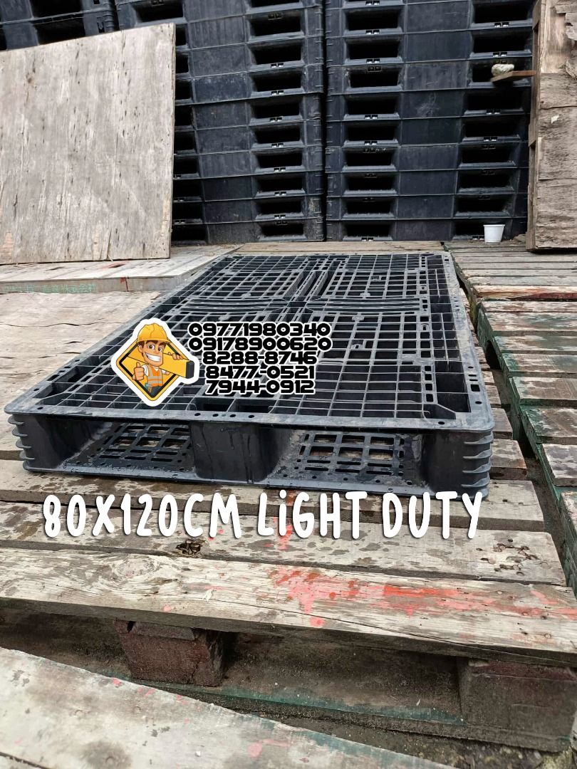 plastic pallet slightly used (Category: Construction & Building Materials) located in Marikina City. Submitted by irene.00999 (Listing ID 1390444713, Image 2). Description: light duty pallet 80x120 cm .