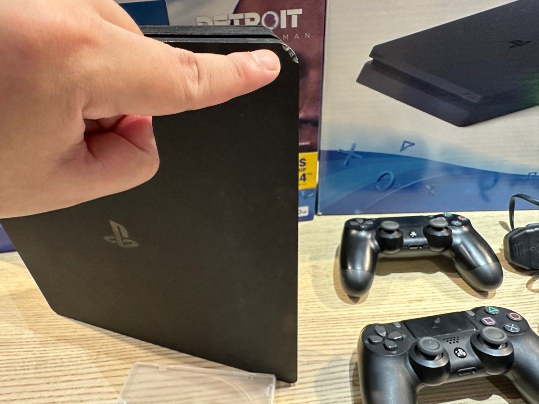 PS4 Slim 500gb Jailbreak 11.02 (Category: PlayStation) located in Bulacan. Submitted by gamingcentralph (Listing ID 1390553280, Image 2). Description: PS4 Slim 500gb Jailbreak 11.02 Inclusion: PS4 Slim Box PS4 Slim 500gb unit 1x PS4 DS4 V2 controller Sony HDMI Sony power cable PS4 charging cable Disc to activate CFW (na sa loob ng unit) Games installed: GTA 5 Resident Evil 5 Marvel's Midnight Sun Uncharted 3 Uncharted 2 Soul Calibur 6 Little Big 