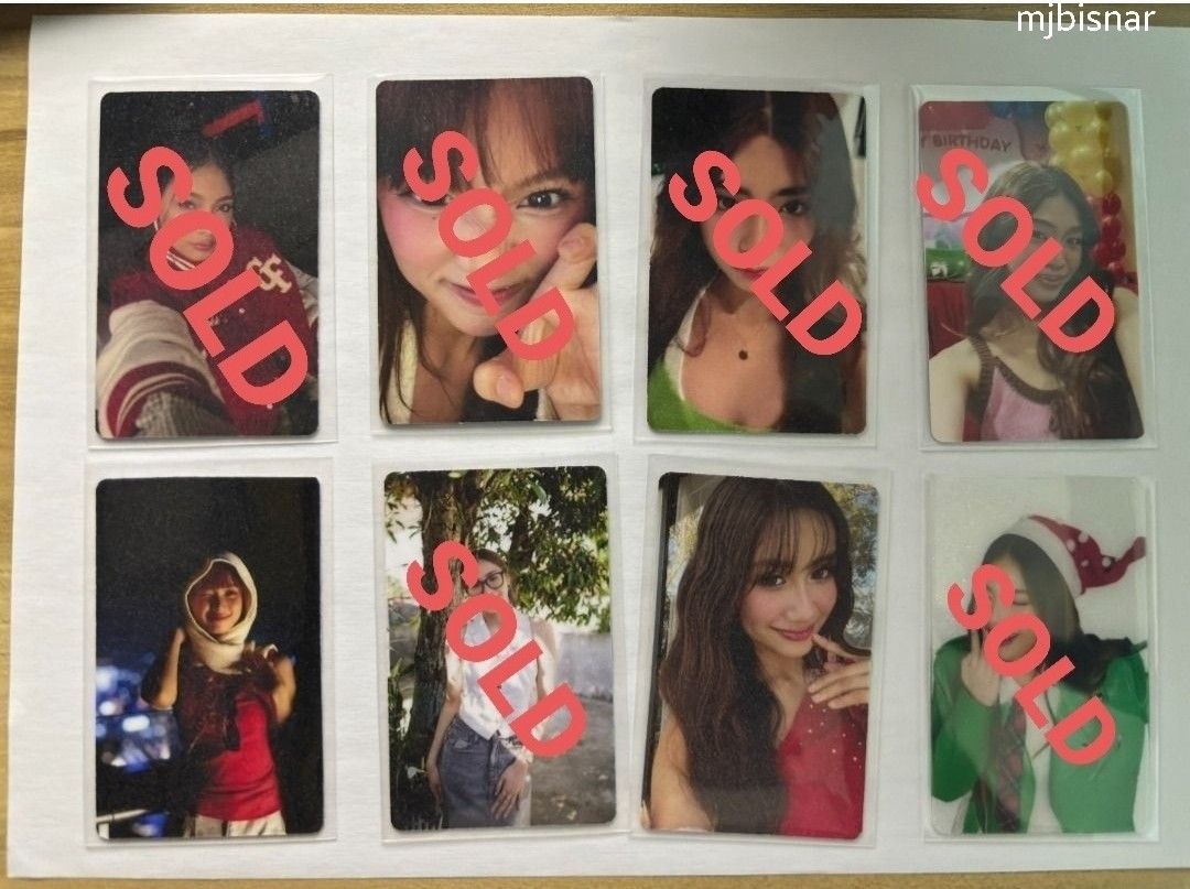 [QUITTING SALE] BINI - UNSEEN PHOTOCARDS (Category: Raw Singles) located in Quezon City. Submitted by mjbr_ (Listing ID 1384295387, Image 1). Description: BINI - UNSEEN PHOTOCARDS PHP 450 - PER PIECE COLET - SOLD MALOI - SOLD STACEY - SOLD JHOANNA - SOLD MIKHA - SOLD SHEENA PHP 300 GWEN - has a small factory cut defect pero overall okay pa..