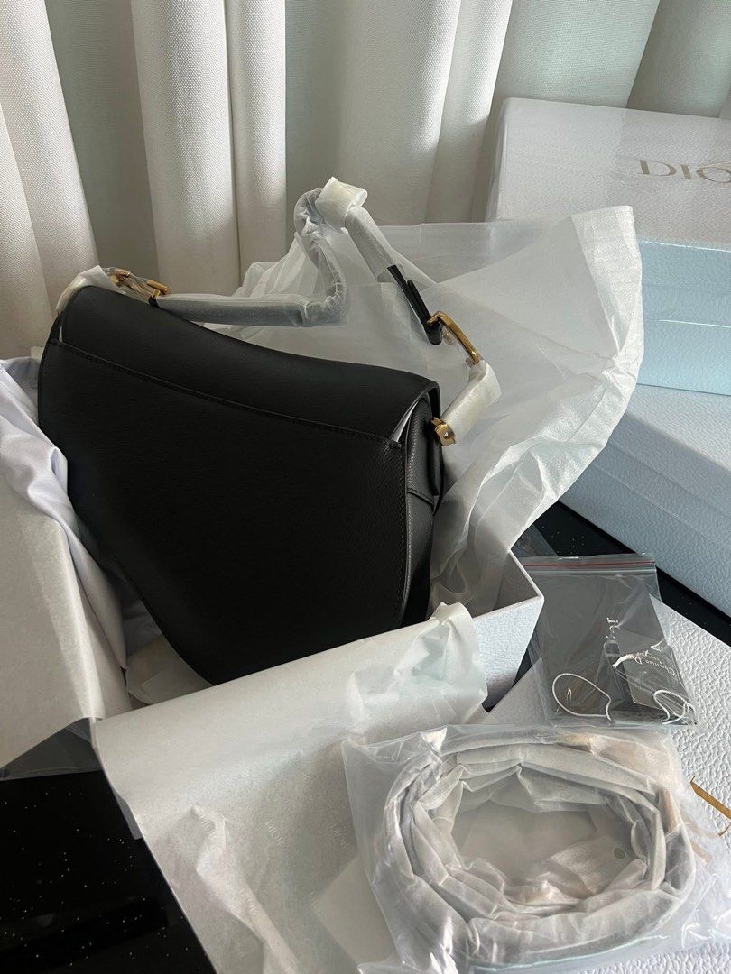 Rush! Dior Saddle Shoulder Bag - Black Gold (Category: Luxury Bags & Wallets) located in Pasig City. Submitted by gluxerare (Listing ID 1390562206, Image 2). Description: Rush Super Sale!! 😍 Repriced from 26.5k! What you see is what you get! ❤️.