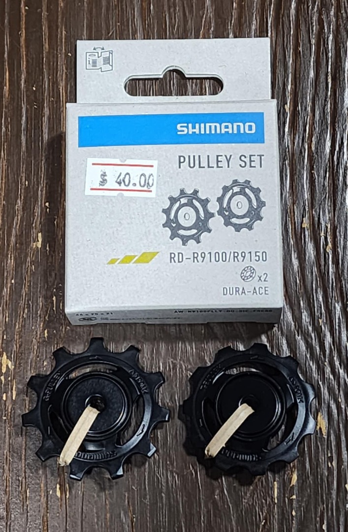 Shimano Dura Ace Pulley Set RD-9100/9150 Guide & Tension Jockey Wheels ...