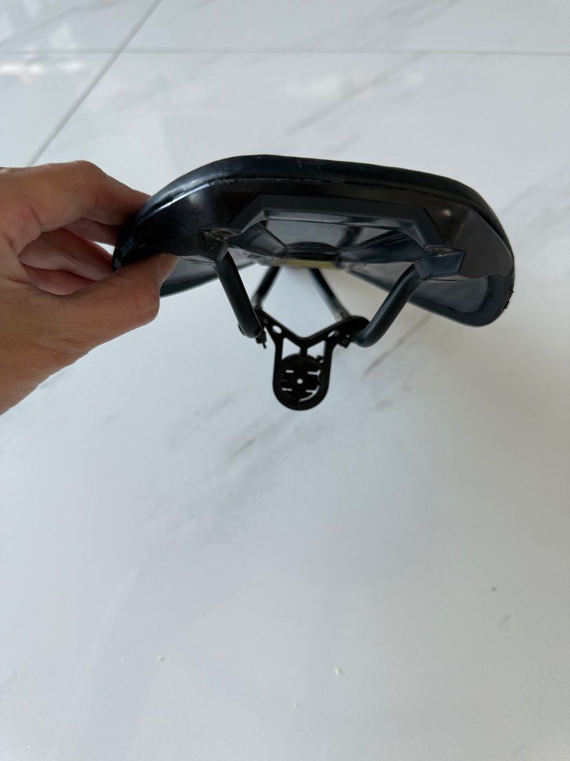 Specialized Power Mimic Saddle (Category: Parts & Accessories) located in Singapore. Submitted by angeline8228 (Listing ID 1390422112, Image 2). Description: - Specialized Power Mimic saddle - Size 143mm weight 213g - Suitable for road bikes - Lightweight and durable hollow titanium rails - Level 2 padding: Medium density foam for bike feel with additional cushioning. - Still functional and comfortable.