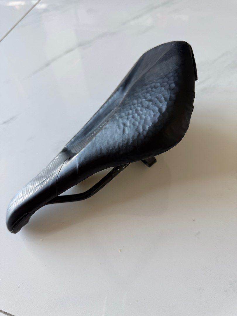Specialized Power Mimic Saddle (Category: Parts & Accessories) located in Singapore. Submitted by angeline8228 (Listing ID 1390422112, Image 1). Description: - Specialized Power Mimic saddle - Size 143mm weight 213g - Suitable for road bikes - Lightweight and durable hollow titanium rails - Level 2 padding: Medium density foam for bike feel with additional cushioning. - Still functional and comfortable.