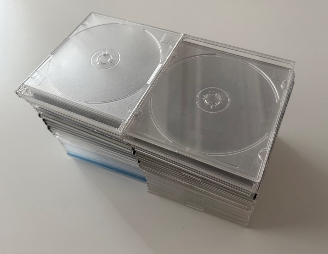 Cd Stack Case Round Stack of CD jewel cases, Hobbies & Toys, Music & Media, CDs & DVDs on ...