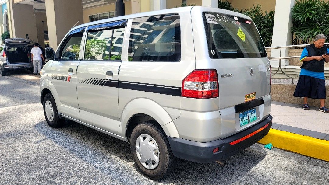 Suzuki APV 1.6 Manual (Category: Used Cars) located in Makati City. Submitted by ZilchXero.ZX (Listing ID 1390421693, Image 3). Description: * No known Issue!! Well maintained!! * Newly replace battery!! * Newly replace Class A tires!! * 80 to 90% smooth body paint!! * Open letter seller transfer!! * Complete papers!! * Chat if interested!! Best Deal! The 2012 Suzuki APV is a 1.6L gasoline-van with a 5-speed manual transmission, feat. an 8-person