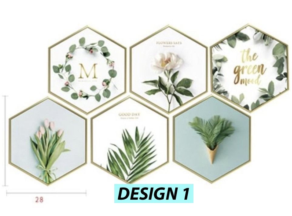 Wall Decor Nordic Style Large Format Home Tropical Floral Sticker ...