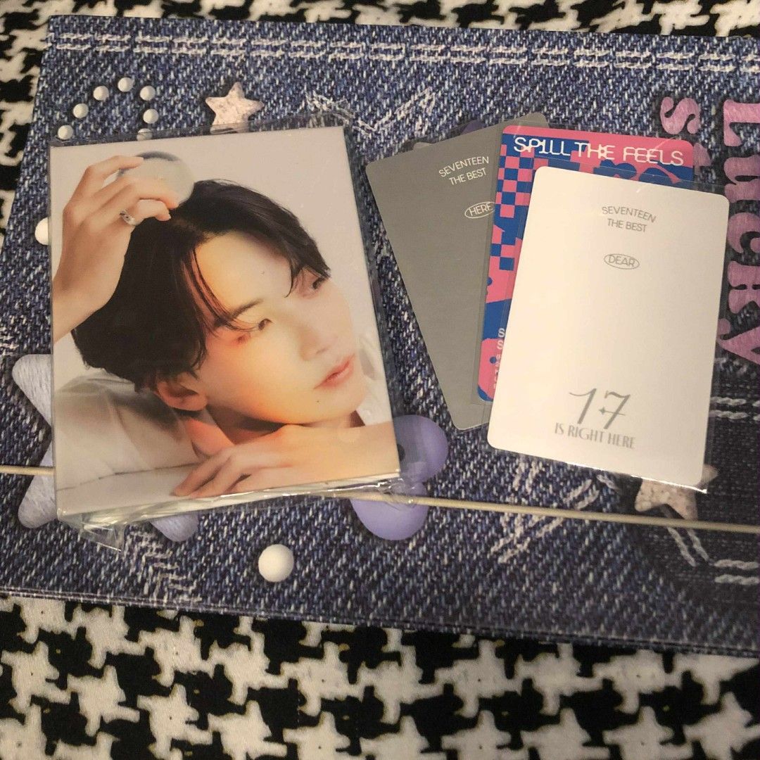 ₱75 PER SET • SVT SEALED BINDER + 3 NRPC PER SET (Category: Stationery & School Supplies) located in Paranaque City. Submitted by jhs.whimsyrack (Listing ID 1395622091, Image 2). Description: 💌 ₱75 PER SET • SVT SEALED BINDER + 3 NRPC PER SET ✖️ sc, jh, shua, dk, & gyu binder set, sold! Seventeen Official Binders & Photocards 🎀 — onhand; sealed binders & mint condi pc — 9 sets avail, what u see on pic = what u get — all members avail sa nrpcs —