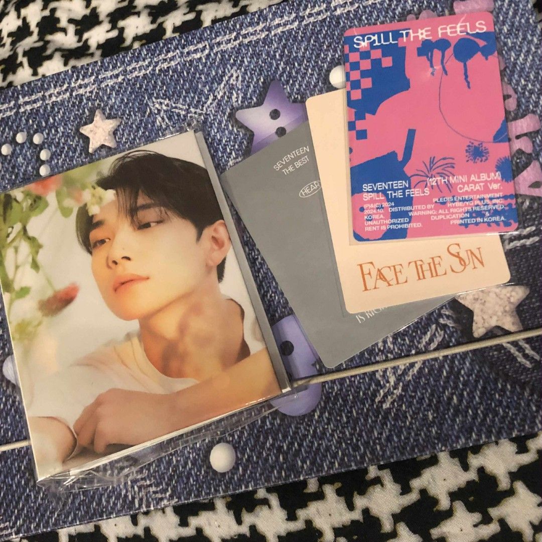 ₱75 PER SET • SVT SEALED BINDER + 3 NRPC PER SET (Category: Stationery & School Supplies) located in Paranaque City. Submitted by jhs.whimsyrack (Listing ID 1395622091, Image 1). Description: 💌 ₱75 PER SET • SVT SEALED BINDER + 3 NRPC PER SET ✖️ sc, jh, shua, dk, & gyu binder set, sold! Seventeen Official Binders & Photocards 🎀 — onhand; sealed binders & mint condi pc — 9 sets avail, what u see on pic = what u get — all members avail sa nrpcs —
