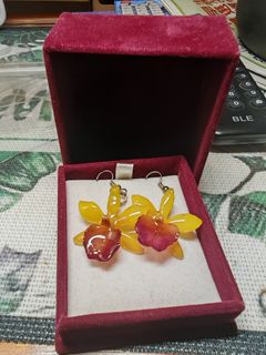 清邁手信～真花手作蘭花耳環64206800797442110