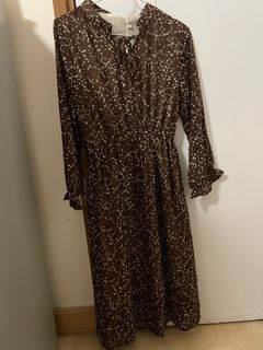 啡色連身長裙64242126456579110