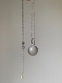 天然白水晶吊墜項鏈 全淨體巴西白水晶64239722253187110