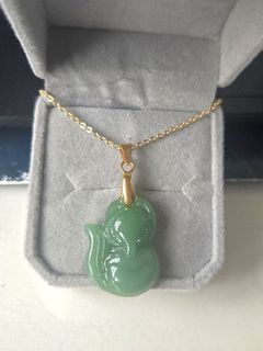 翡翠玉吊咀配金鏈 jade golden Necklace64246336787586110