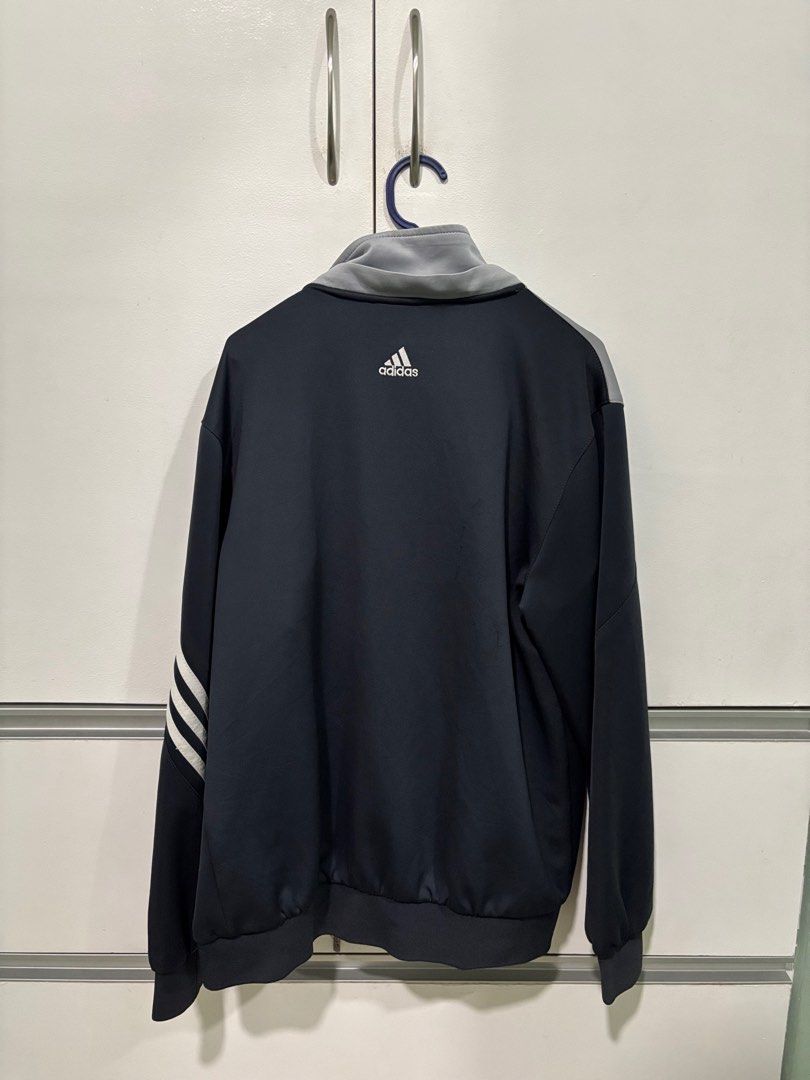 Adidas Track Jacket with Stripes (Category: Coats, Jackets and Outerwear) located in Pasig City. Submitted by loreyyn (Listing ID 1395663305, Image 2). Description: .