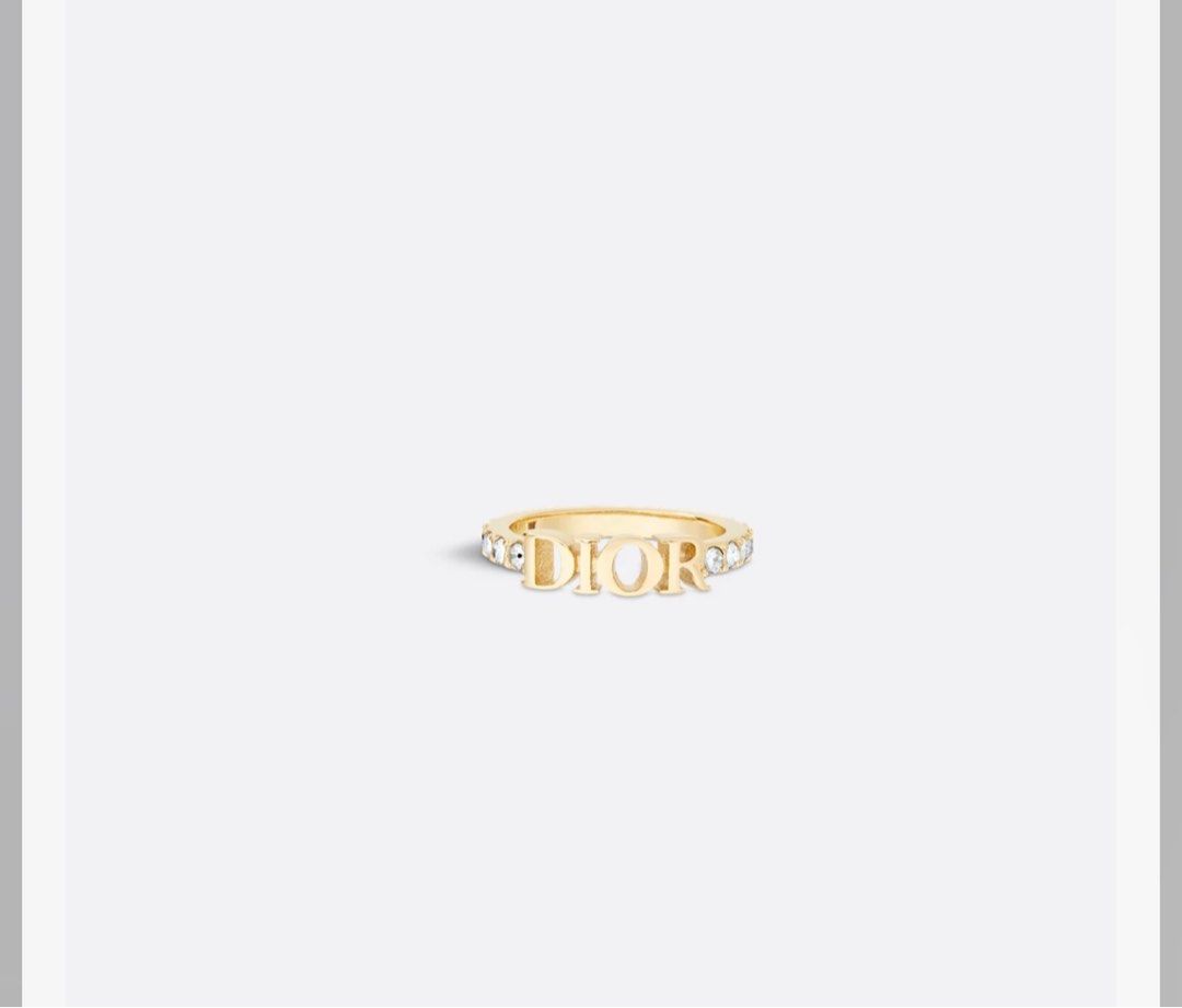 Authentic Dio(r)evolution Ring (Category: Rings) located in Singapore. Submitted by shopdaisy7flowers (Listing ID 1395642374, Image 1). Description: Authentic Dior Ring Size S Bought it at the boutique it was a impulse buy Please see 3rd picture for sizes guide For receipt please see my another Dior listing the ring I sold M $400 fast deal..