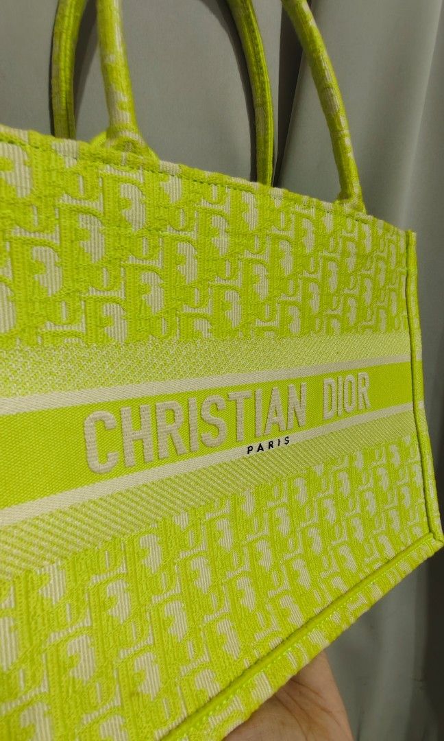 Dior Book Tote lime Rare color (Category: Luxury Bags & Wallets) located in Manila. Submitted by lavishco (Listing ID 1395656489, Image 2). Description: super rare. see the brand check photos japan sourced.