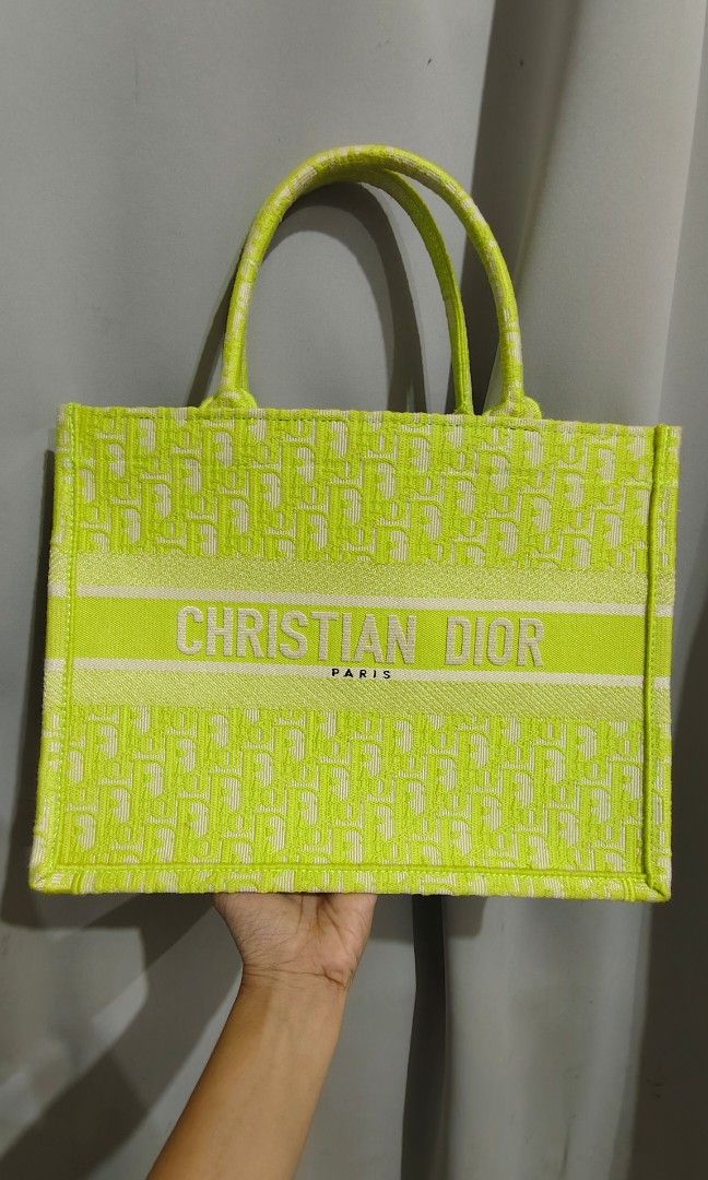 Dior Book Tote lime Rare color (Category: Luxury Bags & Wallets) located in Manila. Submitted by lavishco (Listing ID 1395656489, Image 3). Description: super rare. see the brand check photos japan sourced.