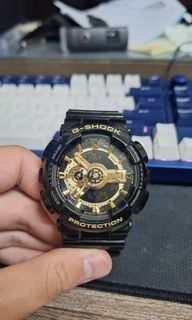CASIO G-SHOCK GA-110GB 黑金 手錶 卡西歐64216419386115110