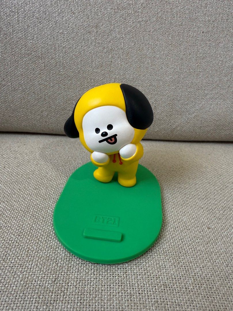 Chimmy Cellphone Stand (Category: Mounts & Holders) located in Quezon City. Submitted by stylesaverph (Listing ID 1395688352, Image 1). Description: - Chimmy cellphone stand. - Features a cute BT21 design. - Perfect for displaying your phone. - A great addition to any ARMY collection..
