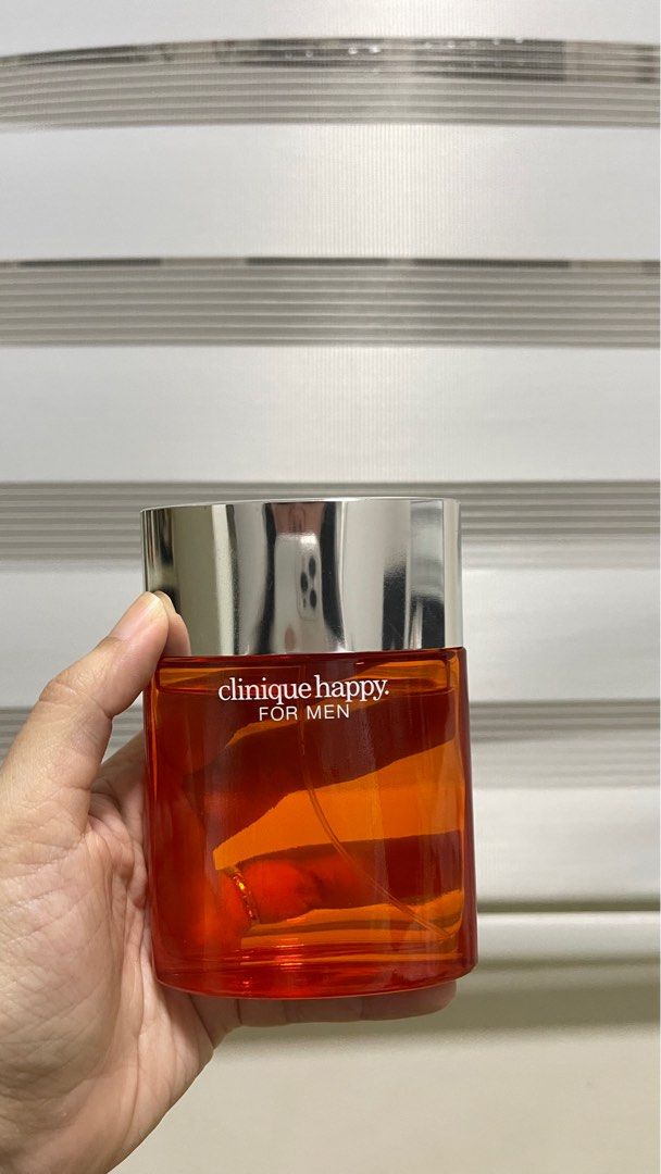 Clinique Happy for Men Cologne Spray 100ml (Category: Fragrance & Deodorants) located in Batangas. Submitted by prebyams (Listing ID 1395557249, Image 2). Description: Clinique Happy For Men EDT Eau de Toilette Cologne Spray in 100ml (85% left) This is a spare pabango, may isa pa yung asawa ko nito. Perfect for everyday scent for men. Nakakafresh at clean. Around 4k+ sa Rustans. Helping Tags: #clinique #happyformen #scent #perfmume #cologne #edt 