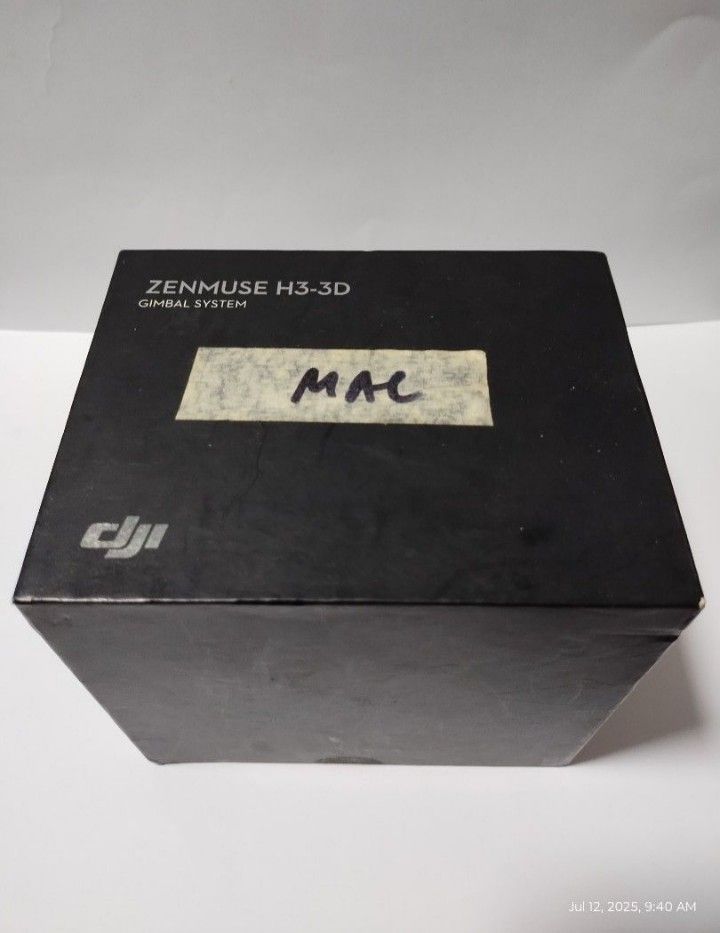 DJI ZENMUSE H3+3D GIMBAL SYSTEM DRONE ACCESSORY (Category: Drones) located in Paranaque City. Submitted by maapolonio (Listing ID 1395599628, Image 1). Description: 3-axis camera stabilizer device for DJI multi rotor RC aircraft particularly for DJI Phantom 2 compatible with GoPro Hero 3/3 + 14 cameras bought in the USA.