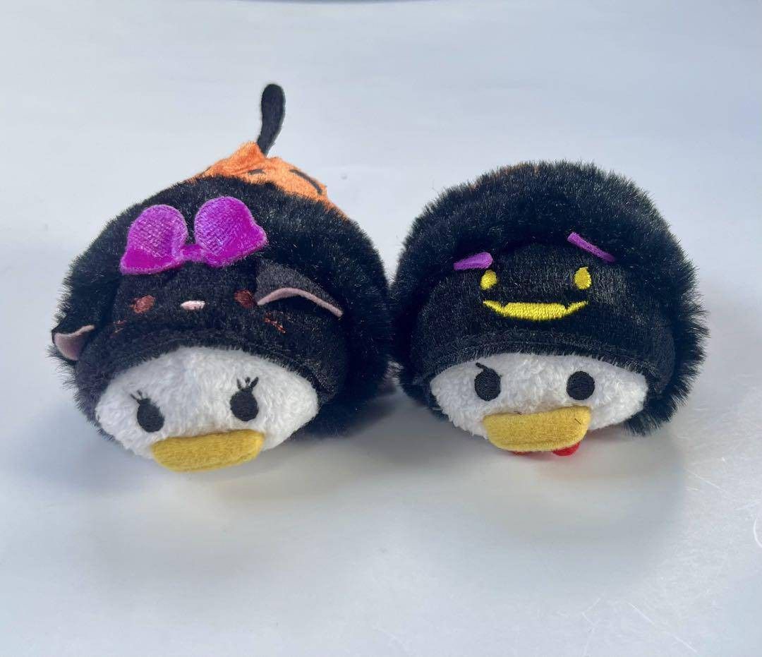 Donald Deasy Halloween Pumpkin Donald Duck Labu Tsum2 dodes plush boneka  kecil tsum-tsum