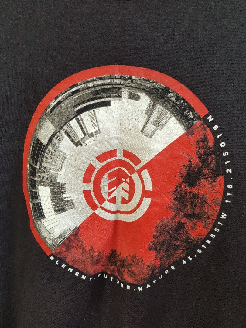 Element Regular Fit XL/TG T-Shirt (Category: Tshirts & Polo Shirts ) located in Nabua. Submitted by i.nixie (Listing ID 1395588370, Image 2). Description: Size XL Excellent Condition Issue bleach stain and hairline cracks 150+ship Payment First No COD No RETURN.