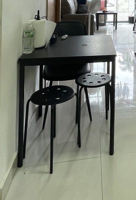 IKEA Black Square Table, Furniture Home Living, Furniture