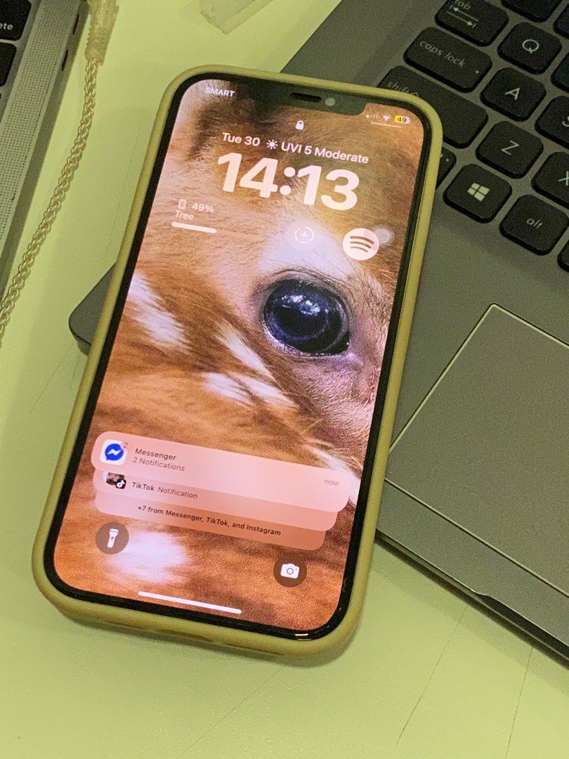 iPhone 12 Pro Max Gold 128GB (Category: iPhone 12 Series) located in Manila. Submitted by missmadame (Listing ID 1395610009, Image 1). Description: Unlocked, ready to use No operational defects Smooth, minor cosmetic flaws (see pictures) ORIG Batt Health 76% pero super kunat pa rin trust No history of repair/replacement Inclusions: Box, Magnetic Phone case + 3 Fashion Cases, Lightning Cable, Wired earphones.