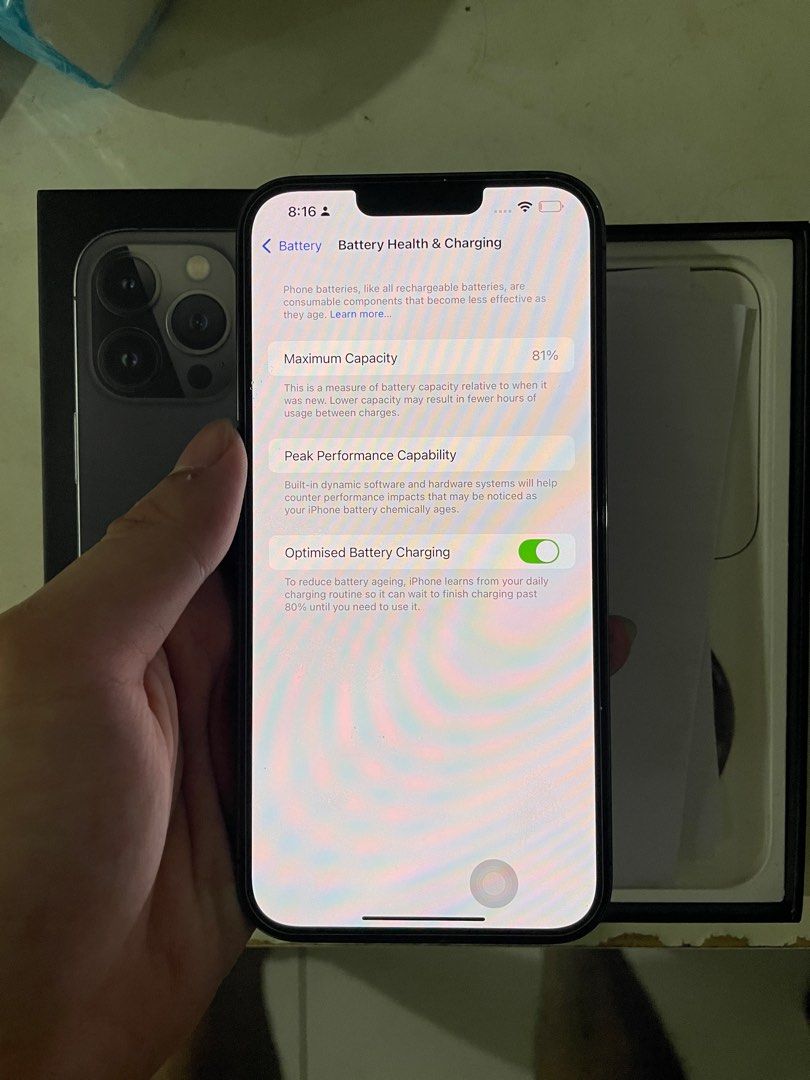 iPhone 13Pro Max 128GB グラファイト バッテリー81% iPhone13 Pro