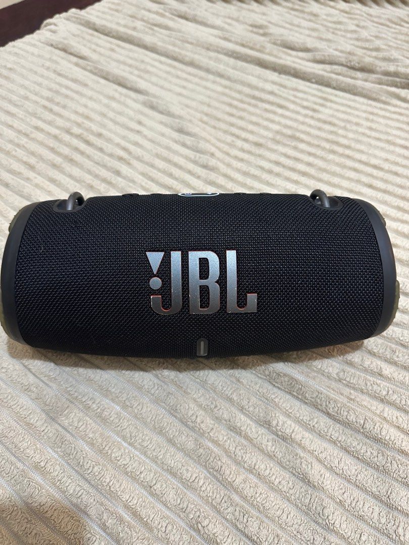 JBL XTREME 3 GOOD AS NEW (Category: Soundbars, Speakers & Amplifiers) located in Taguig. Submitted by kurtsmithc (Listing ID 1395541167, Image 1). Description: JBL Xtreme 3 ORIGINAL Color black po. No isse all working. 1 year used pa lng. Meet up only para macheck personally Speaker and Case only. No box or shoulder strap Note: this is not a Class A or Copy na nakikita nyo ma mumurahin. Original po ito😂 kaya for meet up lng. Used for more than 1